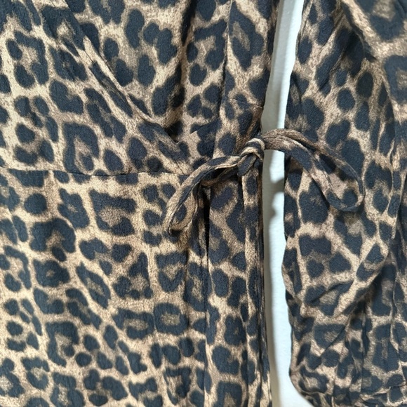 H&M | Leopard Wrap Midi Dress 6 - Picture 7 of 11